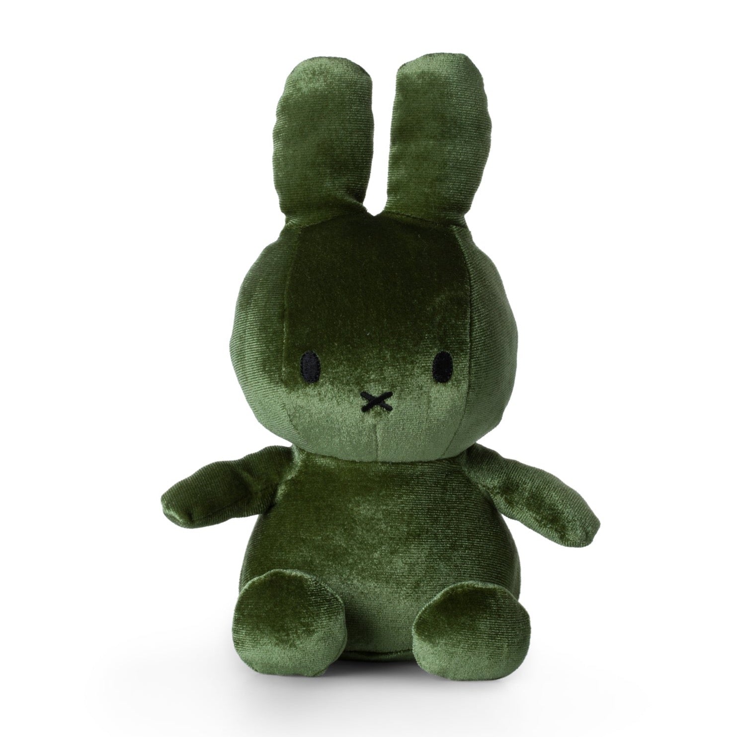 Miffy Sitting Velvetine Moss Green Front View