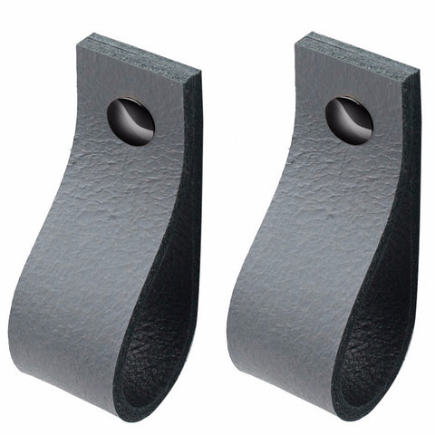 LEATHER HANDLES - SET OF 2 - Uniek Living