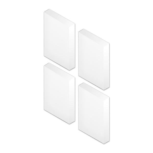 Four small Facett Mirrors by Puik arranged in a square.
