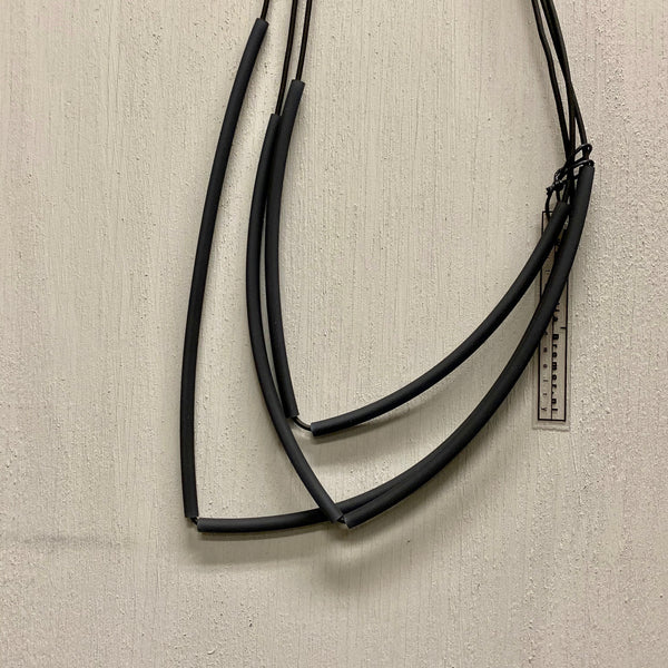 NECKLACE OF 3 LAYER 2 LONG  TUBES