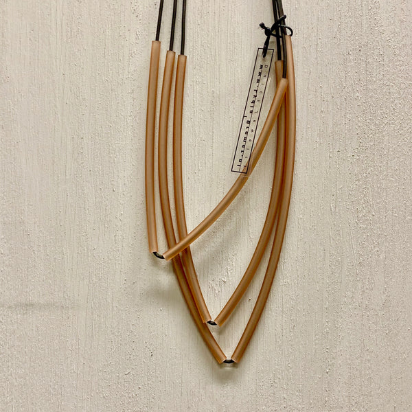 NECKLACE OF 3 LAYER 2 LONG  TUBES