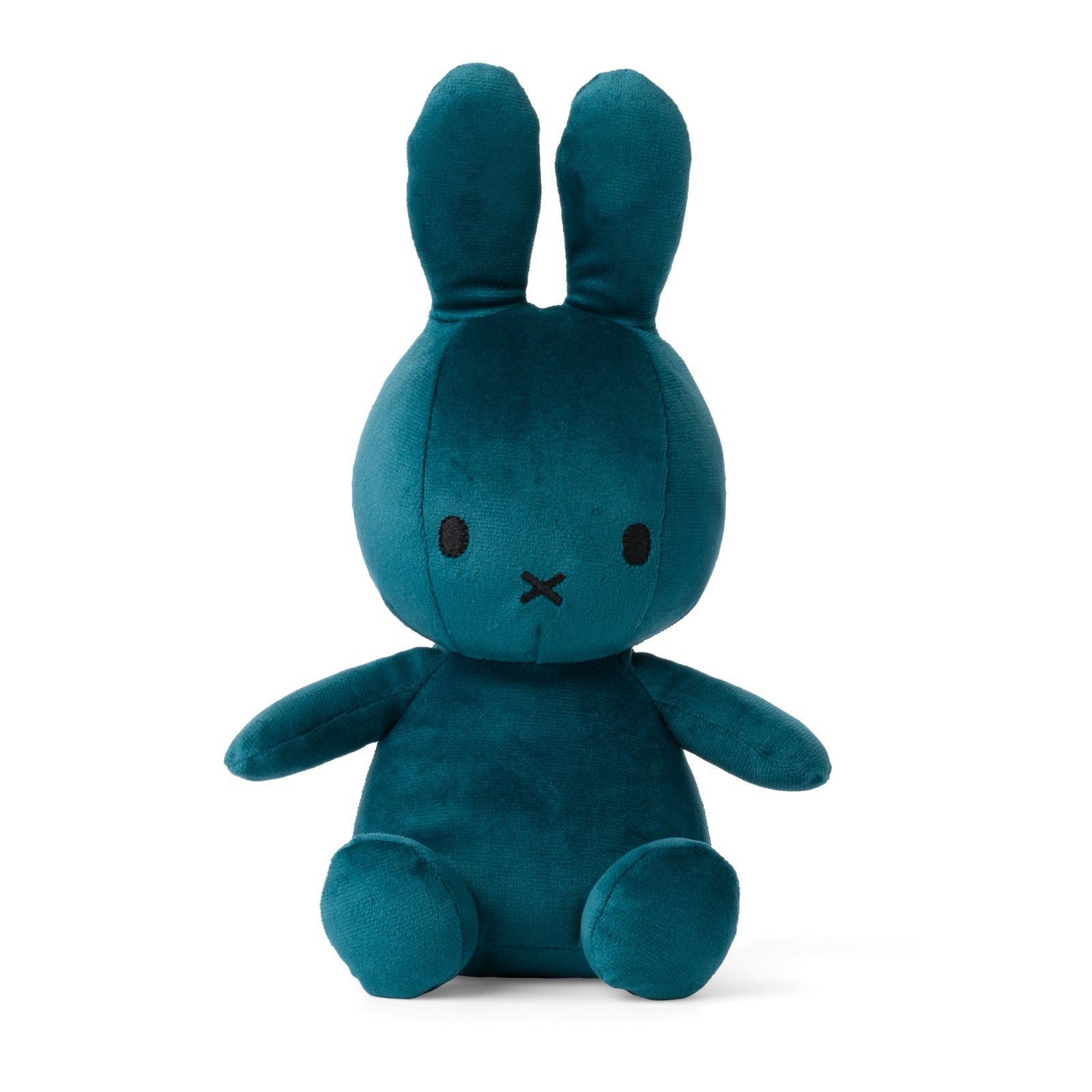 Miffy Sitting Velvetine Opal Blue Front View
