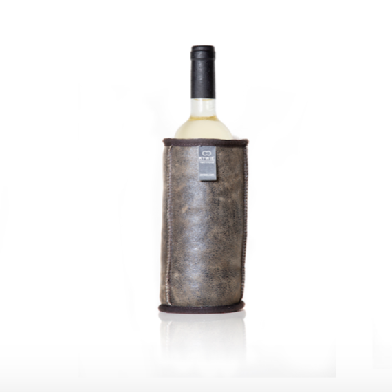 LEATHER WINE COOLER - 100% NATURAL SHEEPSKIN