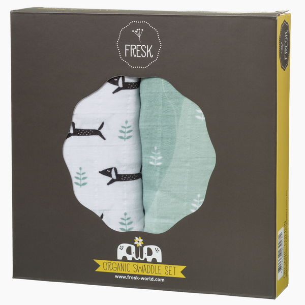 Fresk Baby Swaddle - Set of 2  (47.2 x 47.2 inches)