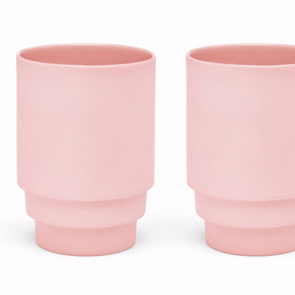 MONDAY MUG by PUIK - clean, stackable and sleek - 3 colors- set of 2