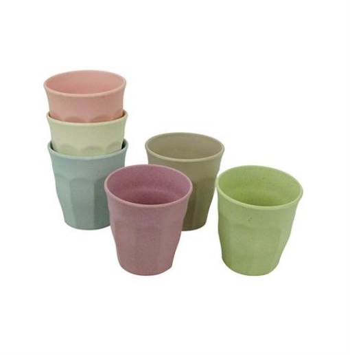 CUPFUL OF COLOUR SET OF 6 CUPS - SMALL