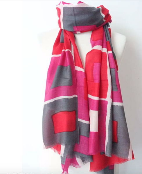 100% CASHMERE SCARF - CUBE