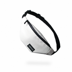 The Unbegun fanny pack in white.