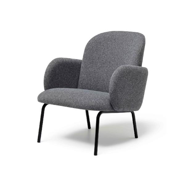Dark Grey Dost Chair by Puik against a white background.