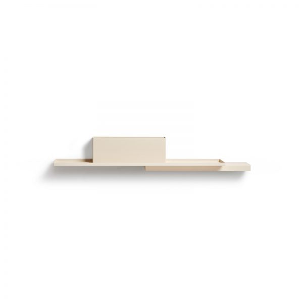 Ivory Duplex Shelf by Puik against a white background.